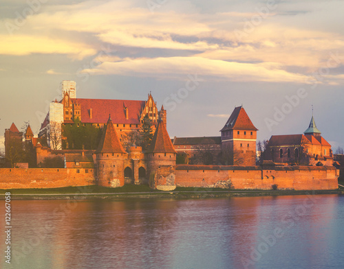 Teutonic Castle in Malbork (Marienburg) in Pomerania (Poland)