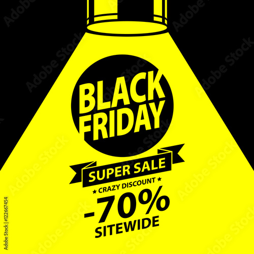 Black friday sale vector illustration.