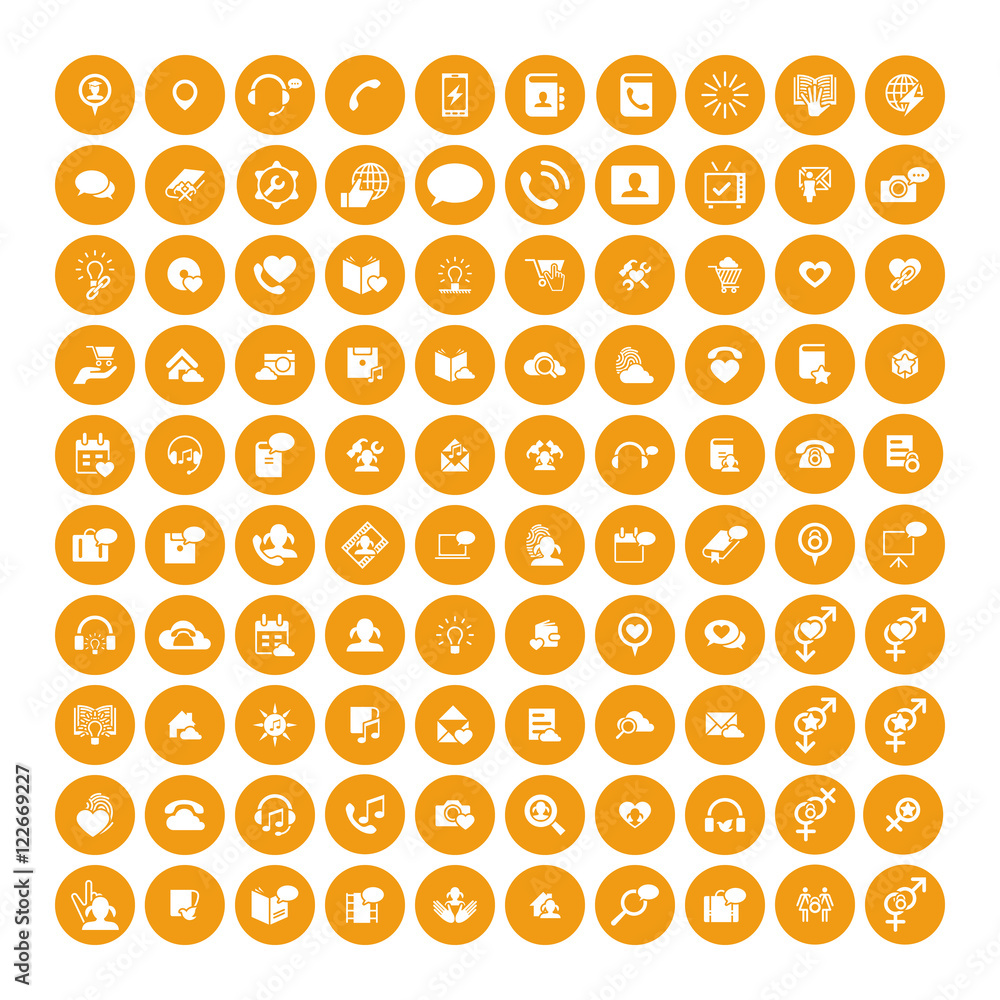 Set of 100 Universal Icons. Business, internet, web design. Set of 100 Universal Icons. Business, internet, web design.