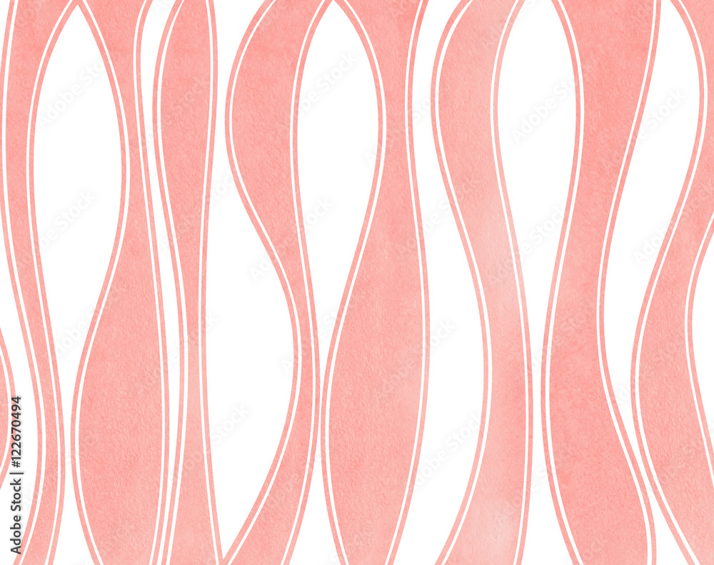 Watercolor striped background. Watercolor striped background.