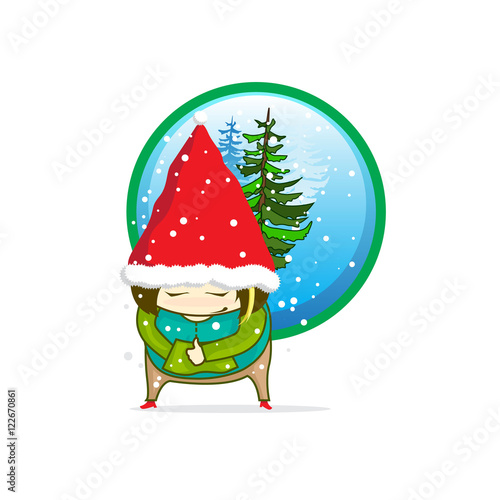 CHRISTMAS HAT AND TREE