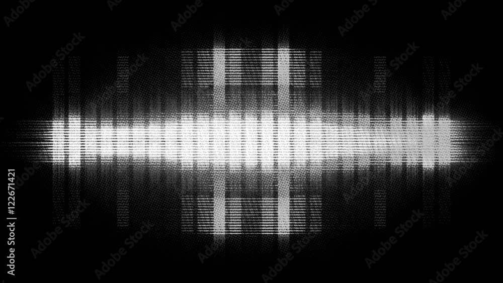 Thin VU Meters with Amber Glow. / A 10 second loop of digital VU meters with amber glow and matte. HD 1080.