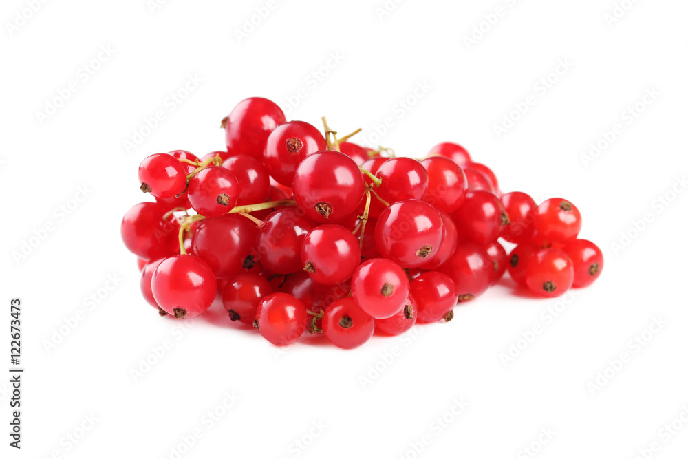 Red currants isolated on a white Red currants isolated on a white