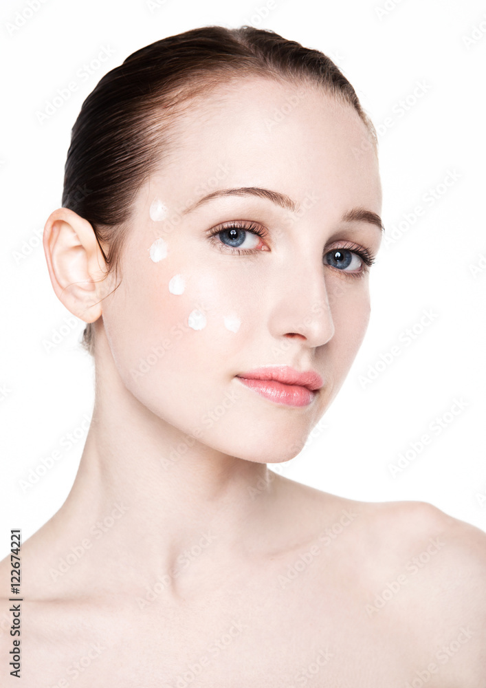 Beauty woman healthy cosmetic makeup portrait