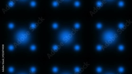 colorful flashing lights, black background, loop