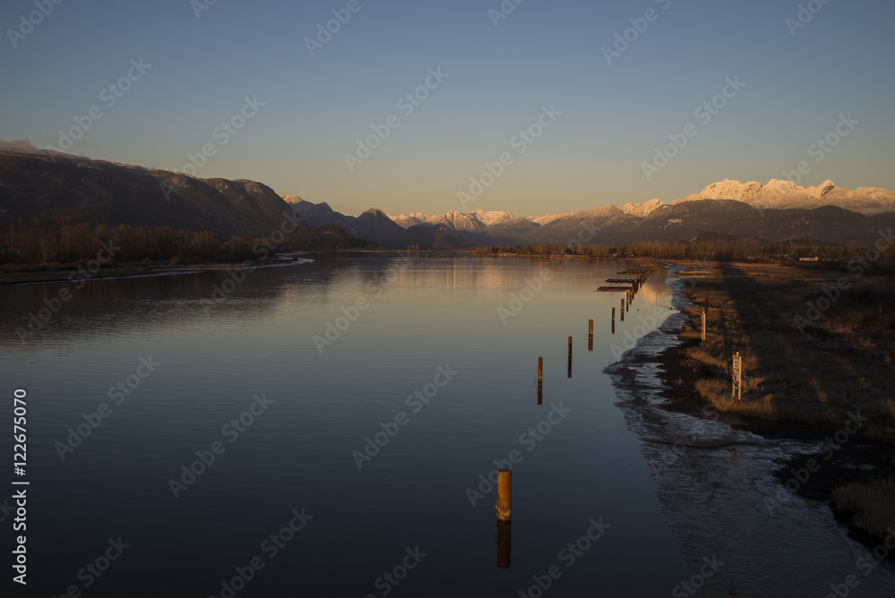 Fototapeta premium Pitt River Sunset