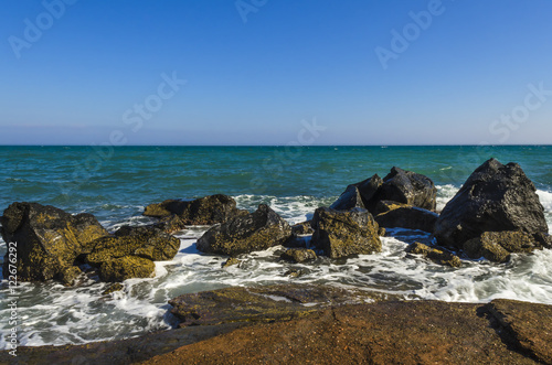 rochers et la mer
