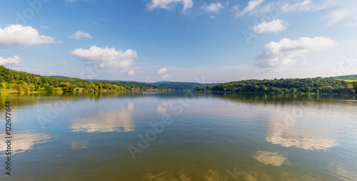 Panorama of Orfu lake in south Hungary