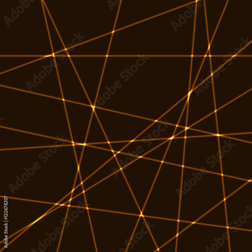Very dark background with gold laser rays