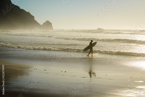 Sandy Castelejo beach, famous place for surfing. Region Algarve. Portugal © alexanderkonsta