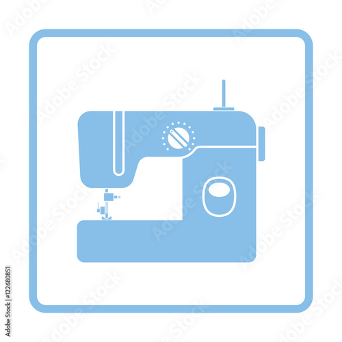 Modern sewing machine icon