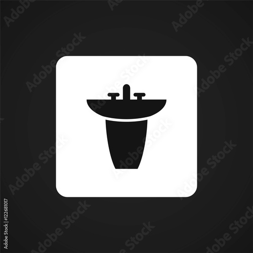 washbasin icon vector