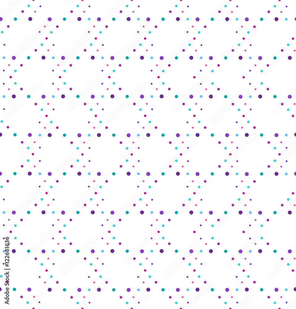 Abstract geometric polka dot seamless vector pattern. Abstract geometric polka dot seamless vector pattern.