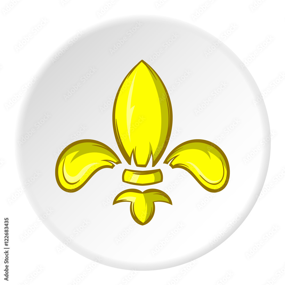 Knight ornament icon in cartoon style isolated on white circle background. Distinction symbol vector illustration Knight ornament icon in cartoon style isolated on white circle background. Distinction symbol vector illustration