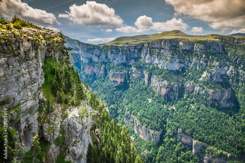 Pyrenees Mountains landscape - Anisclo Canyon in summer. Huesca, photo