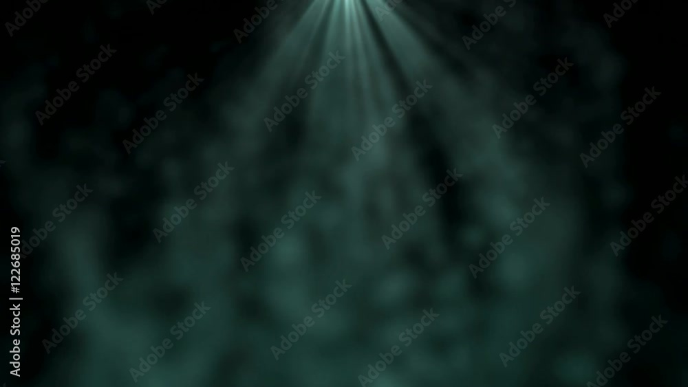 Abstrakter Nebel und Dunst mit Sonnenstrahlen Animation Effekt Hintergrund Loop