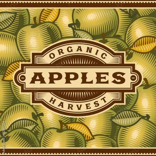 Retro Apple Harvest Label