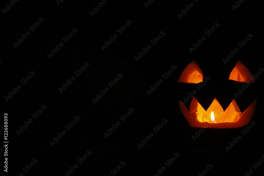 scary ghost face glowing on Halloween scary ghost face glowing on Halloween