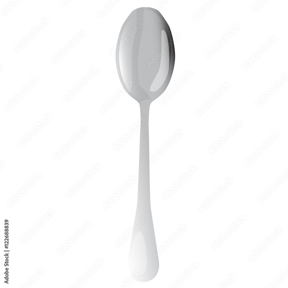 vertical metal tablespoon vector illustration vertical metal tablespoon vector illustration