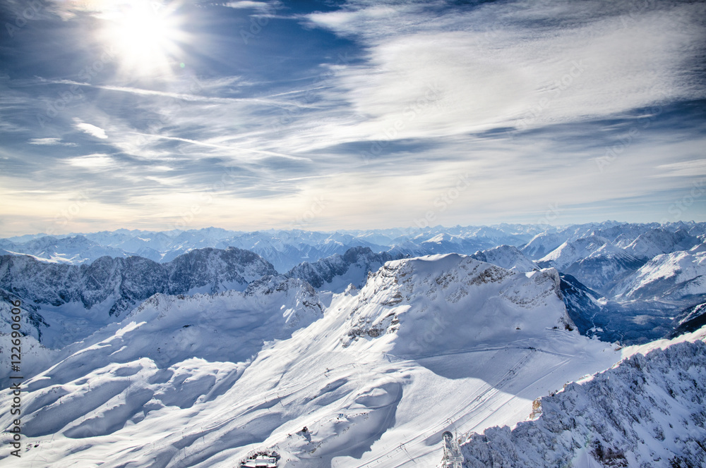 Zugspitze im Winter