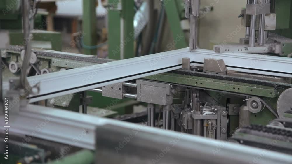 Automatic line of windows production Automatic line of windows production