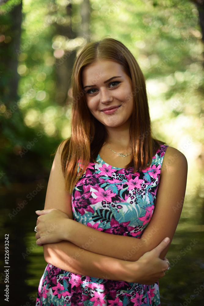 Woman nature portrait Woman nature portrait