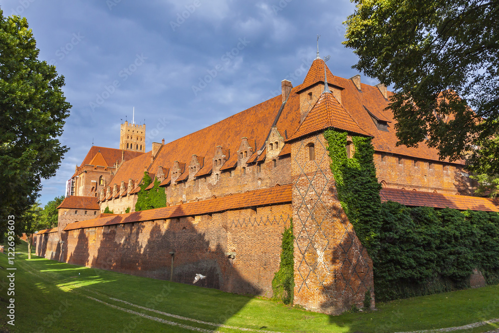 Malbork castle in Pomerania region of Poland
