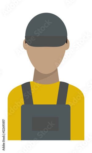 Gas oil station man vector.
