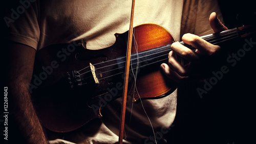 Holding an Old Violin