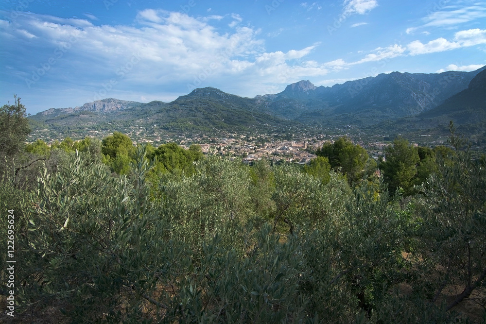 Soller green mountain landscape