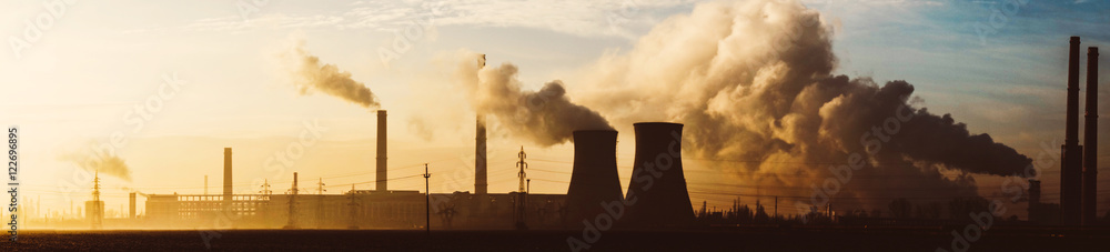 Panorama of oil refinery