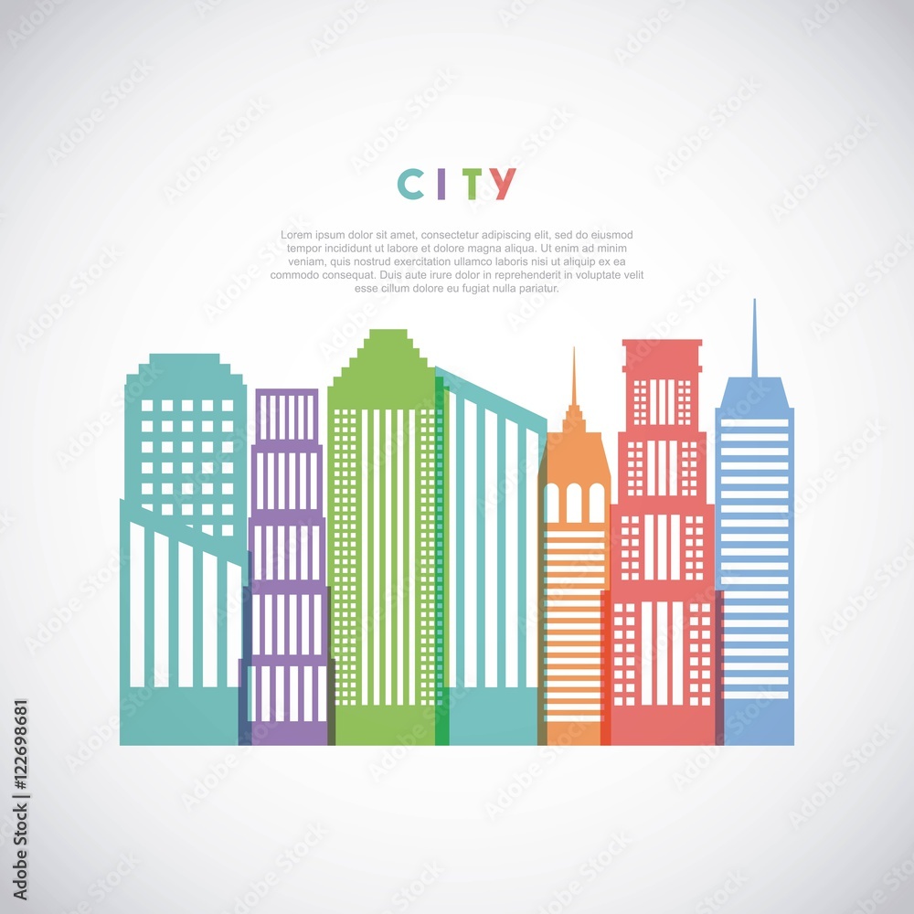 buildings cityscape skyline icon vector illustration design