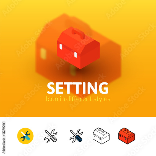 Setting icon in different style