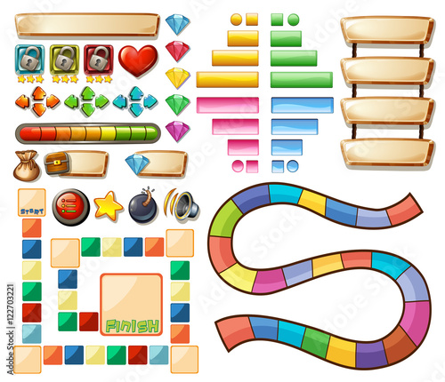 Set of game elements