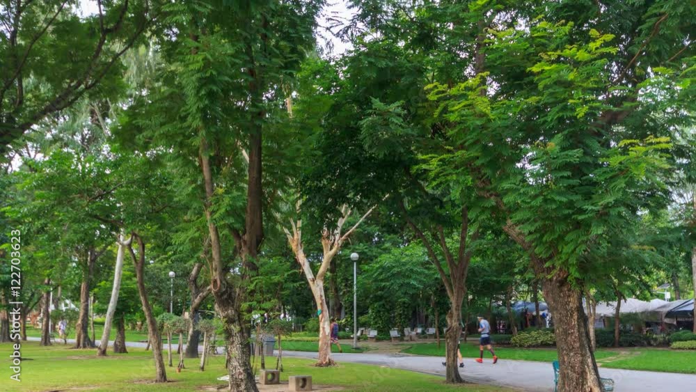 personal sport running in the park, Bangkok,Thailand, Time lapse personal sport running in the park, Bangkok,Thailand, Time lapse