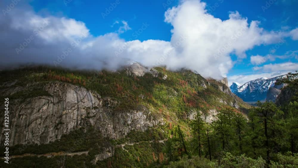 Time Lapse - Beautiful Clouds Moving Over Mountain Range Time Lapse - Beautiful Clouds Moving Over Mountain Range