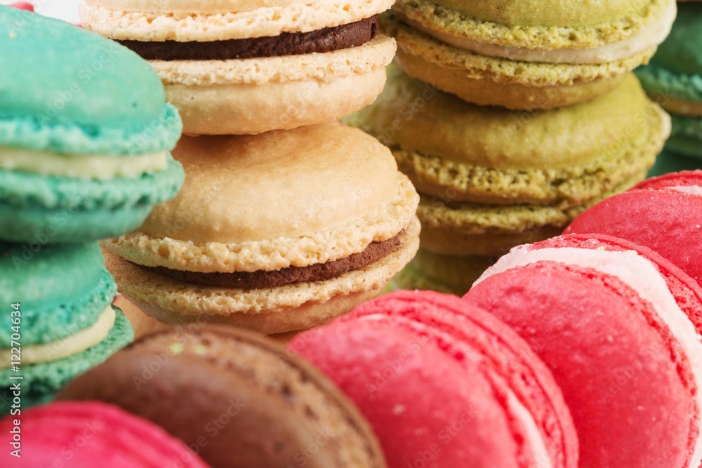 Set of delicious macaroons Set of delicious macaroons