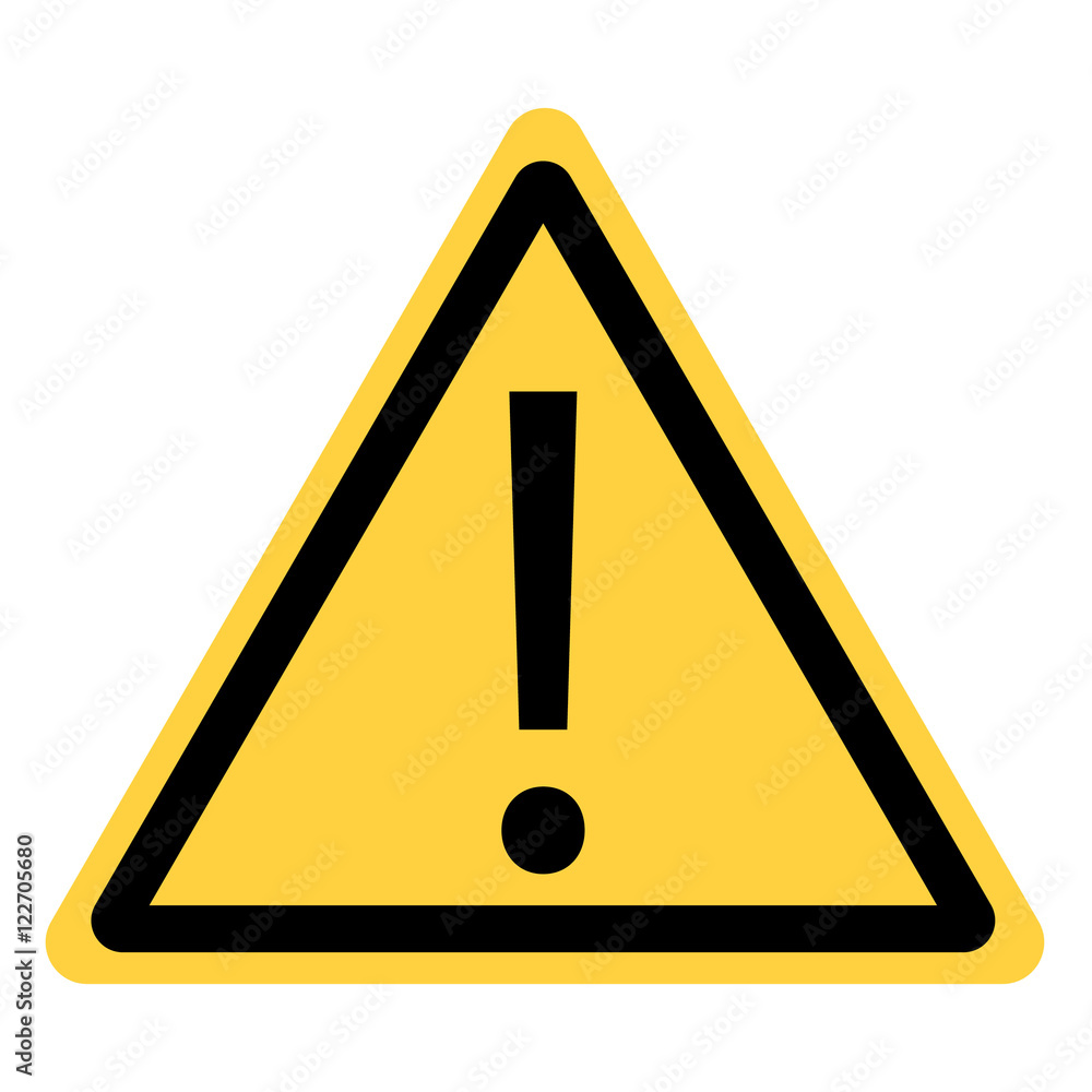 vector yellow triangle safety with exclamation mark vector yellow triangle safety with exclamation mark