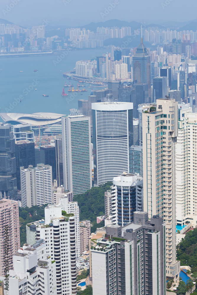 Hong Kong city, view from The Peak