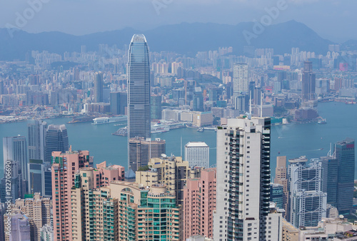 Hong Kong city, view from The Peak