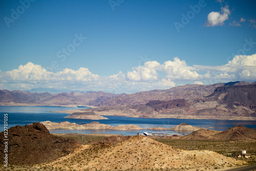 Lake Mead around Hoover Dam