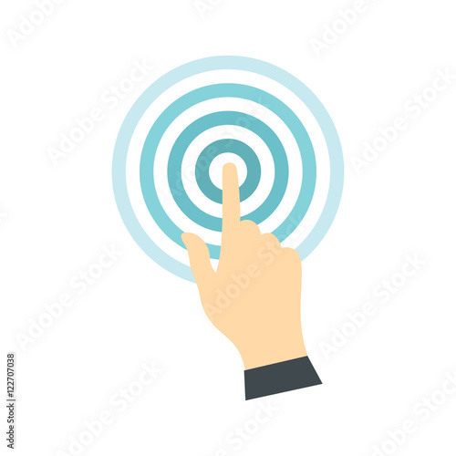 Icon virtual reality in flat style