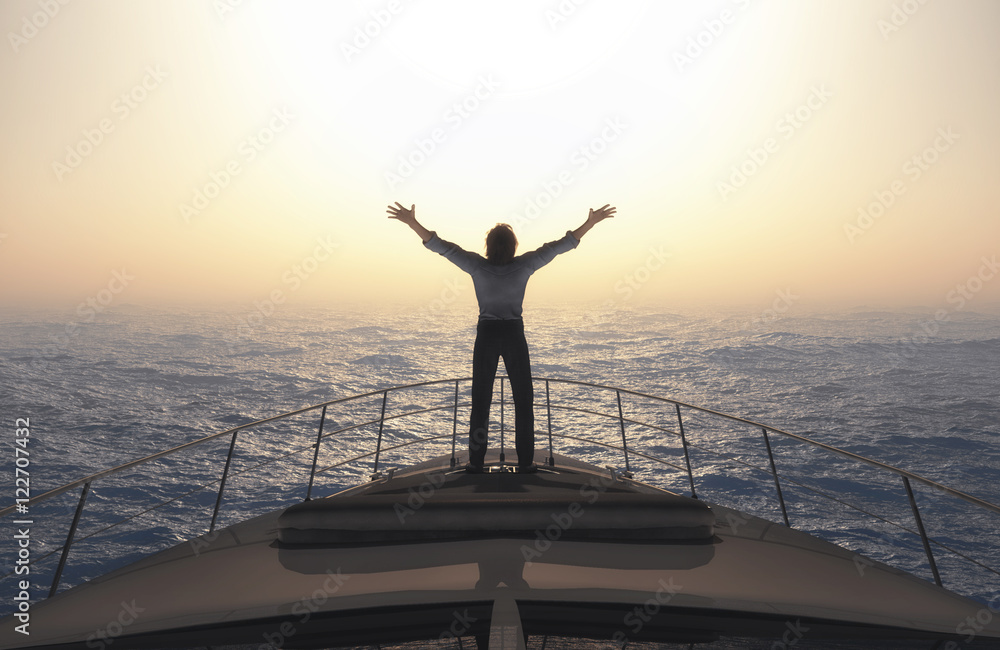 Fototapeta premium Man with open arms