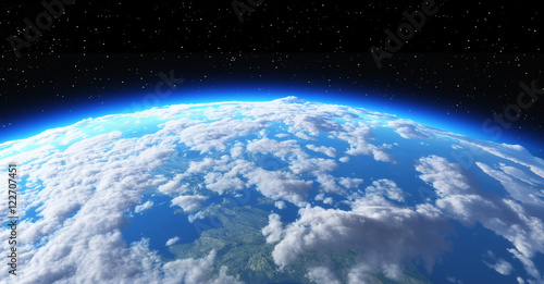 Fototapeta Naklejka Na Ścianę i Meble -  The planet earth in space