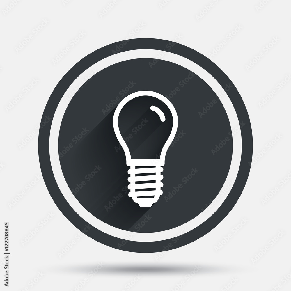 Light bulb icon. Lamp E14 screw socket symbol. Light bulb icon. Lamp E14 screw socket symbol.