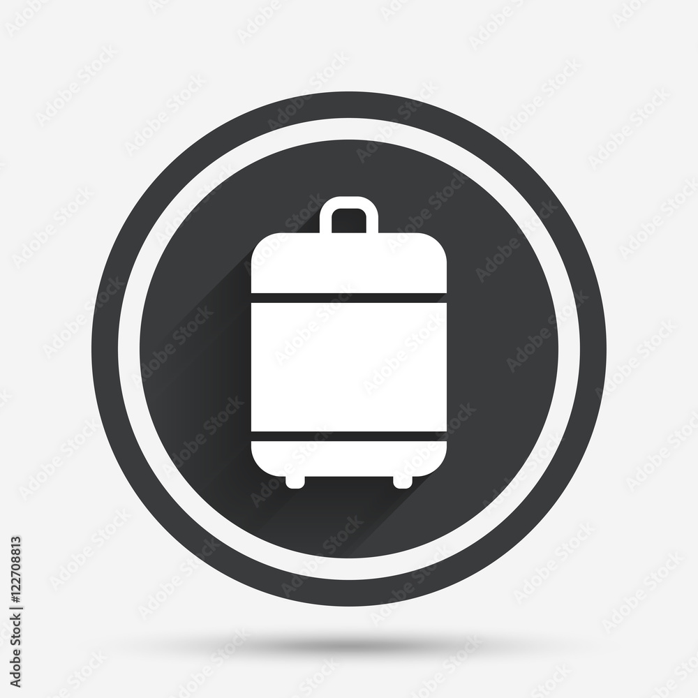 Travel luggage bag icon. Baggage symbol. Travel luggage bag icon. Baggage symbol.