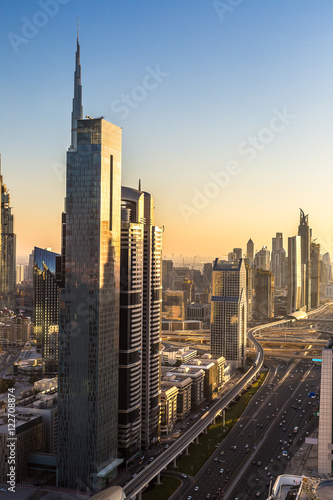 Aerial view of Dubai