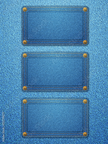 denim labels background vertical