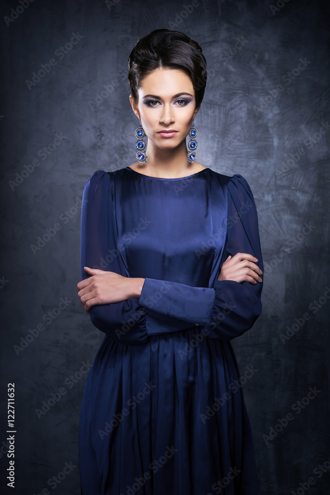 Young woman in a beautiful evening dress Young woman in a beautiful evening dress