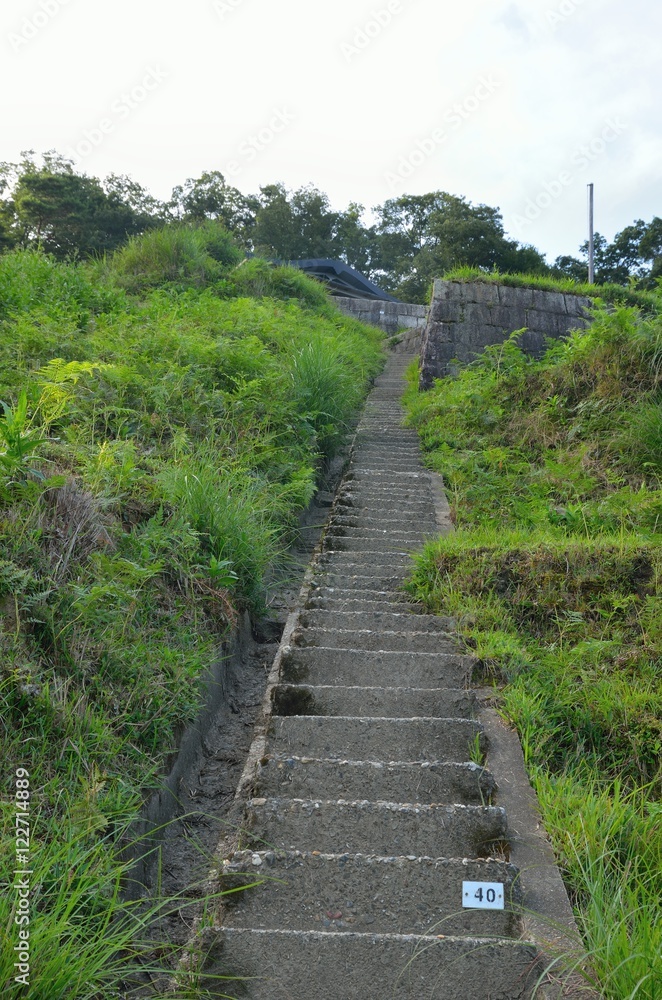 大文字山の石段 大文字山の石段